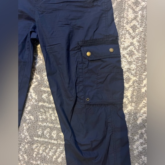 Lauren Ralph Lauren green label Navy Cargo Pants with Drawstring size 8 (P235) - Picture 2 of 9
